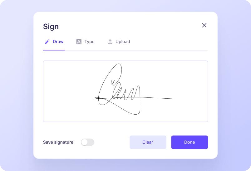 On-Document Signatures