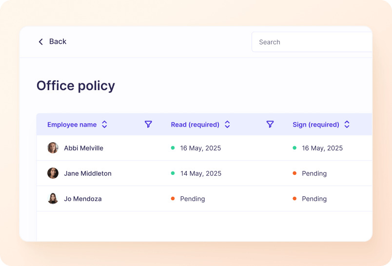 Status Tracking
