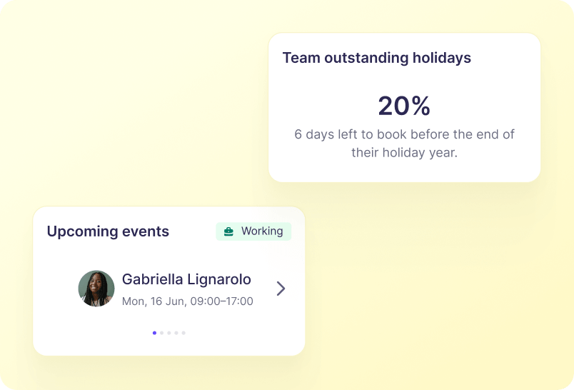 Track Holidays and Entitlements