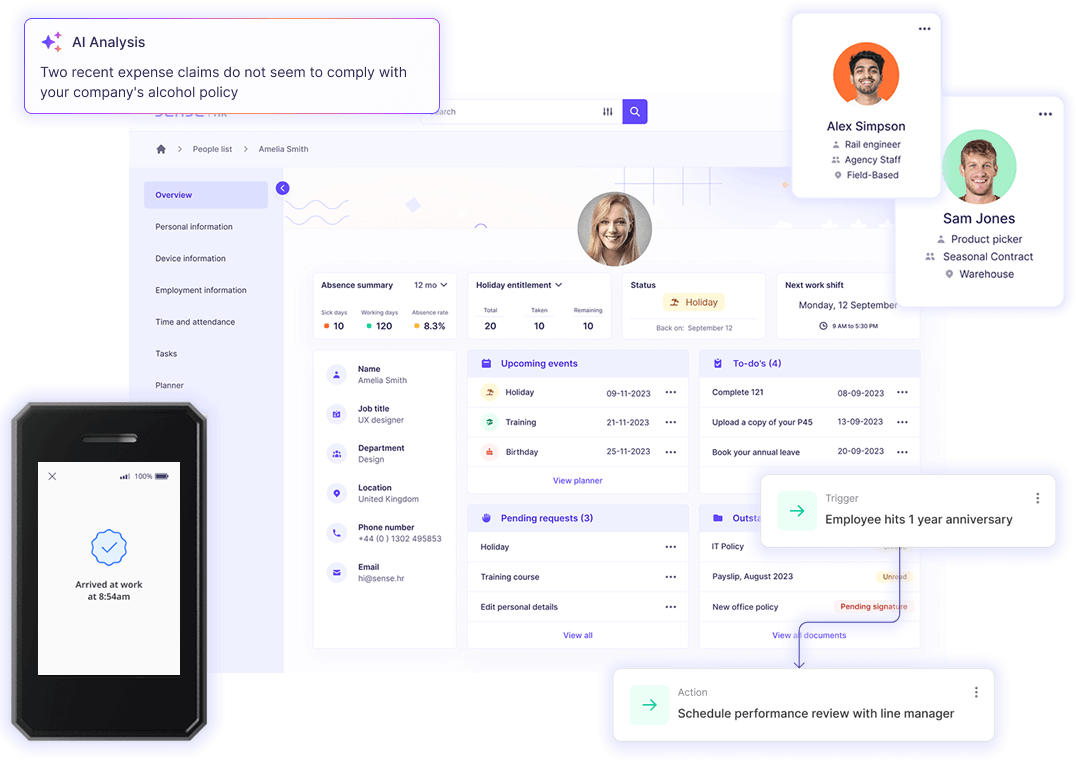 HR software with attendance, recruitment and <span>AI included.</span>
