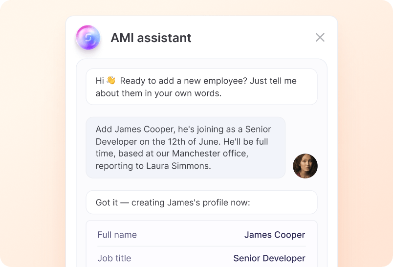 AI-Powered Employee Setup