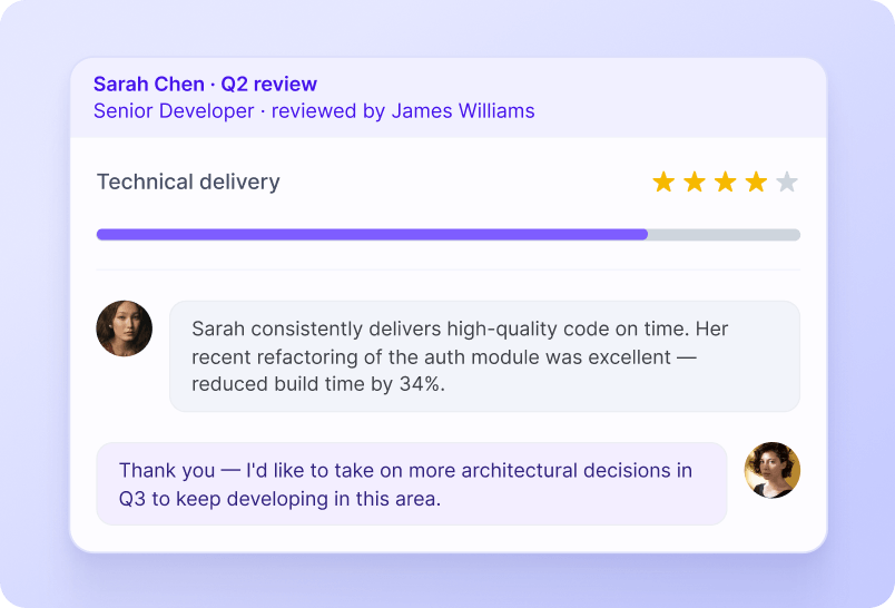 Interactive Reviews